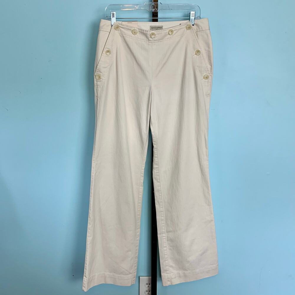 NWT Banana Republic Factory Martin Fit Sailor Style Pants Size 8